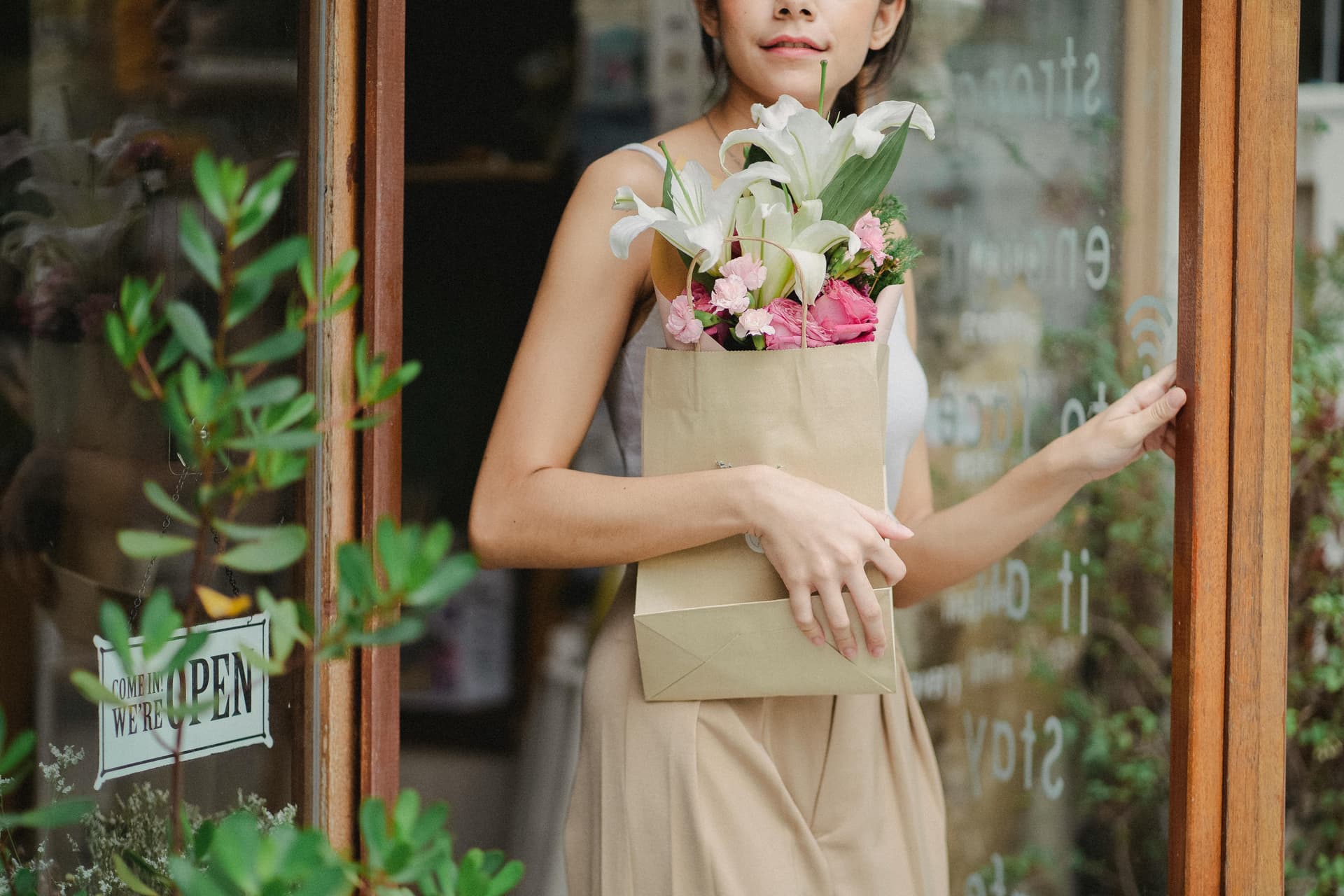 A beautiful rose arrangement from a local florist